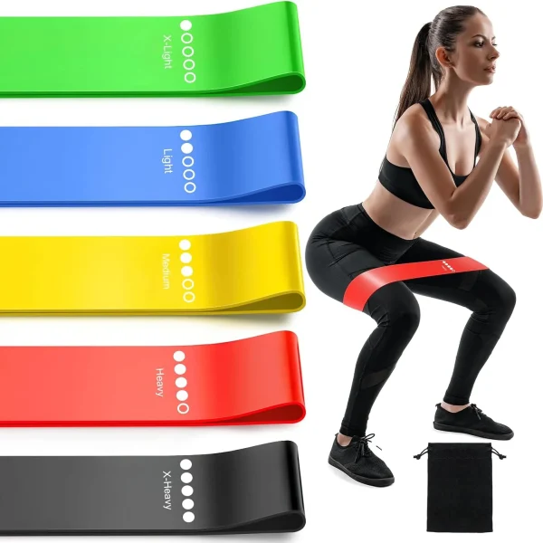 TPE Rubber Resistance Bands Strength Training Equip