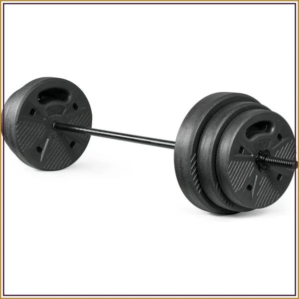 47" Barbell Set 100 LB Grip Plates Star Collars